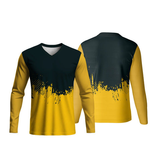 Unisex Long Sleeve V-Neck T-Shirt | Birdseye | Sport Design