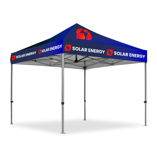 Gazebo 3 x 3m, Dye Sub, Hexagon Steel, Complete