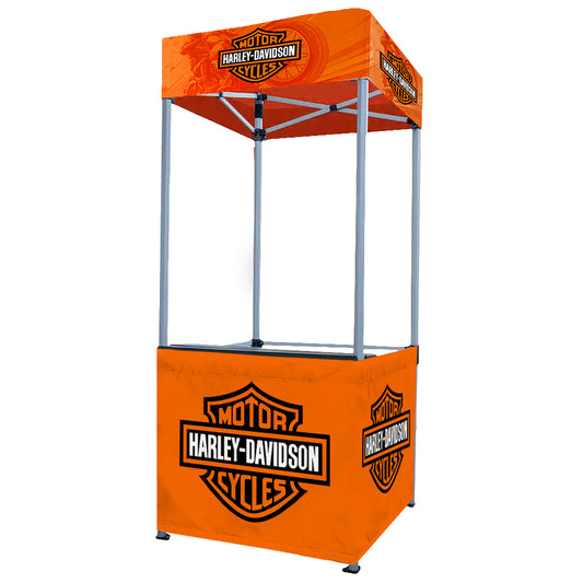 Tower Kiosk 1 x 1m, Dye Sub,  Aluminium Composite, Complete
