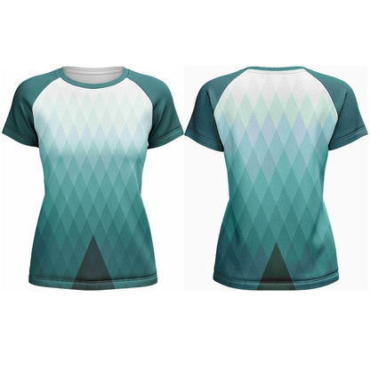 Ladies Athletic Crew Neck Short Sleeve T-Shirt | Raglan Sleeve