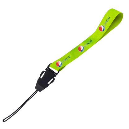 Hi-Viz Wrist Phone Strap DTF Full Colour Reflective Print D/Sided with Cellphone Clip