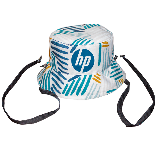 Hustle Reversible Bucket Hat With Petersham Ties