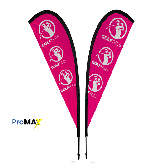 ProMAX Teardrop Banner 4m Double sided, Complete
