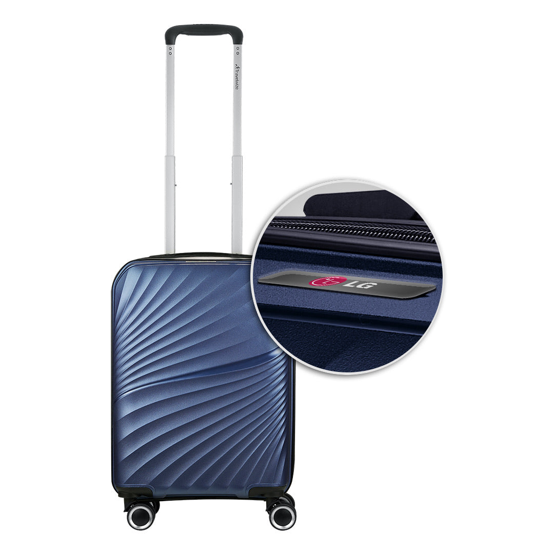 Travelwize Quartz PP 55cm 4-Wheel Spinner Luggage