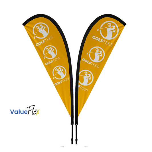 ValueFLEX Teardrop Banner 3m Double sided, Complete