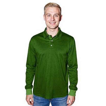 Sea Biscuit Combed Cotton Long Sleeve Golfer