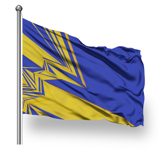 ScreenFlex Printed Flag, 1350mm x 900mm, single sided, with rope and toggle