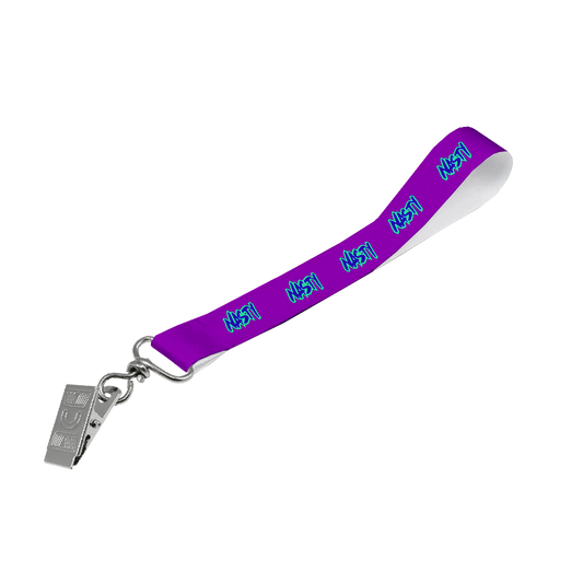 Satin Wrist Phone Strap S/Sided Print with Crocodile Clip 15 x 340mm