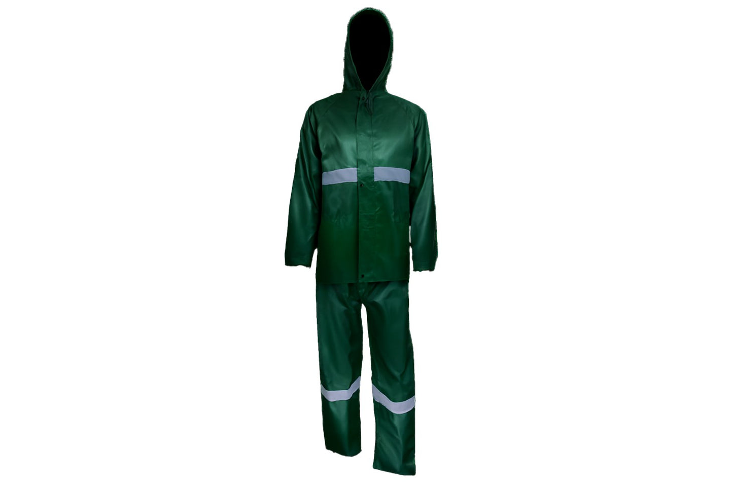 PVC Rubberised Rain Suit With Reflective Tape