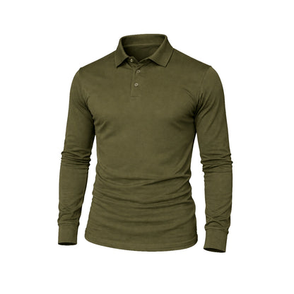 Sea Biscuit Combed Cotton Long Sleeve Golfer