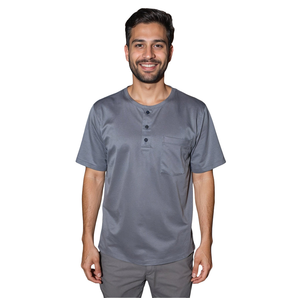 Maasai Buttoned Round Neck Scrubs Men’s