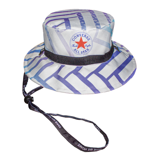 Pitch Perfect Sun Hat With Personalised Branded Petersham Ties And Toggle