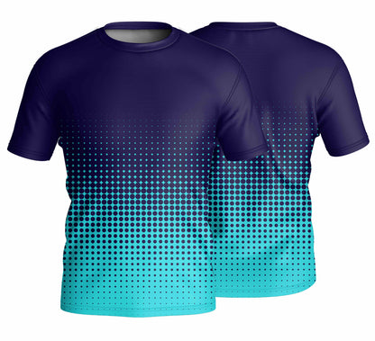 Unisex Short Sleeve Crew Neck T-Shirt | Drop Needle Square | Sport Design