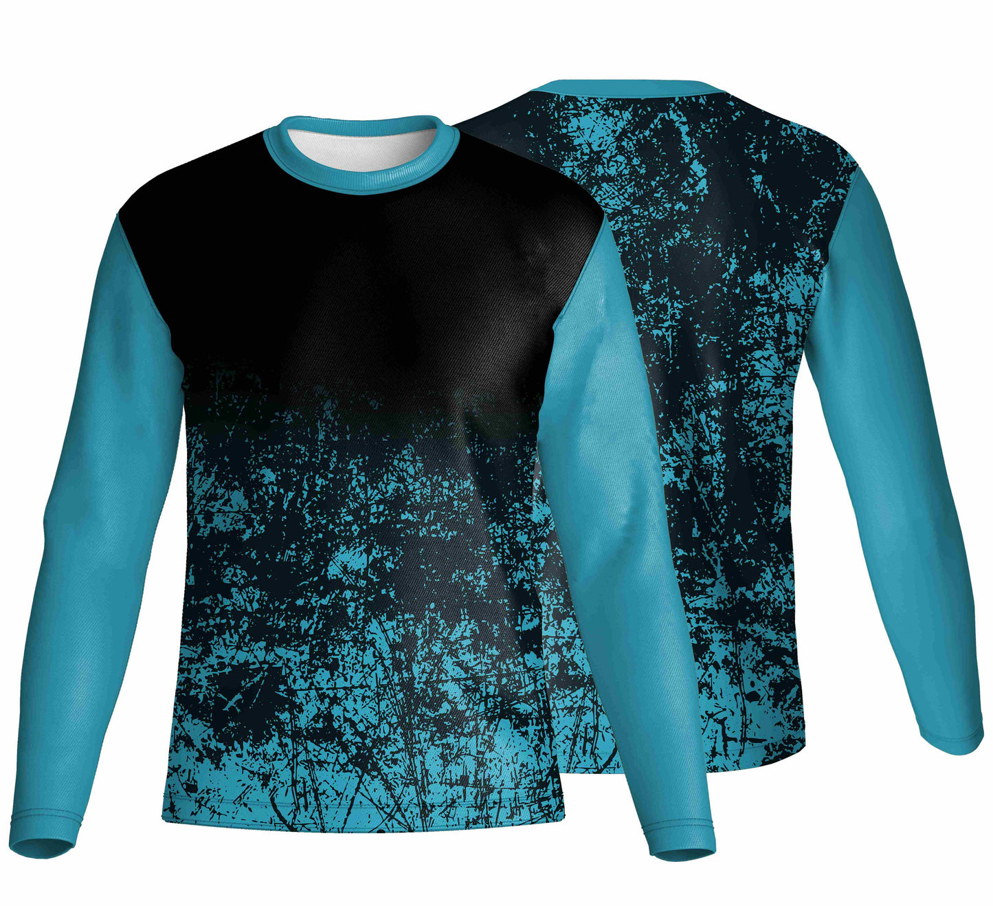 Unisex Long Sleeve Crew Neck T-Shirt | Drop Needle Square | Sport Design