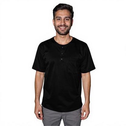 Maasai Buttoned Round Neck Scrubs Men’s