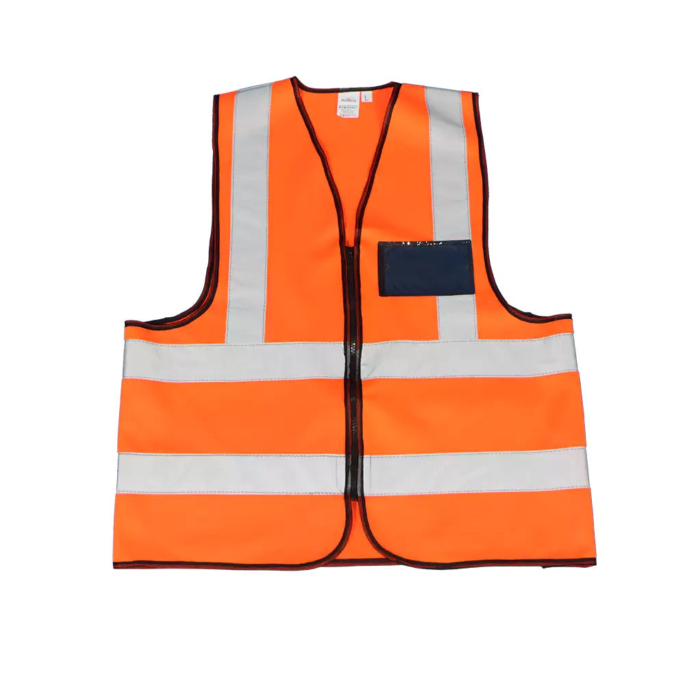 Premium Reflective Vest with Zip & ID