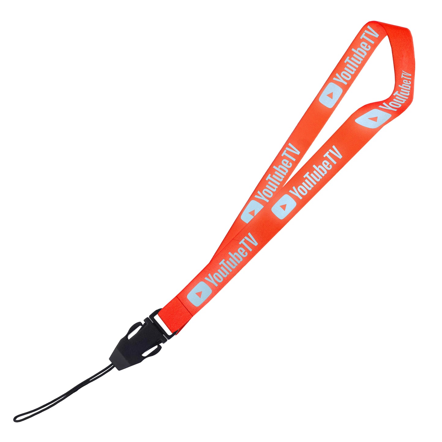 Hi-Viz Lanyard Silver Reflective Print D/Sided with Cellphone Clip