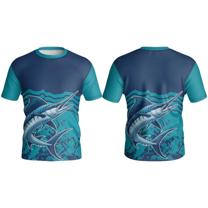 Crew Neck Short Sleeve Fishing T-Shirt | Fitted Sleeve