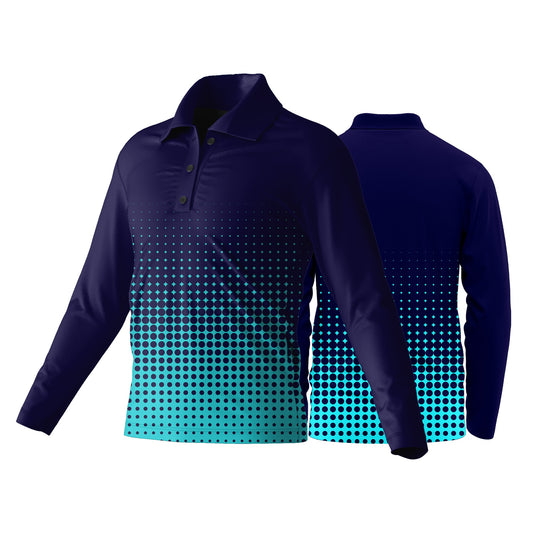 Unisex Long Sleeve Golf Shirt | Birdseye | Sport Design