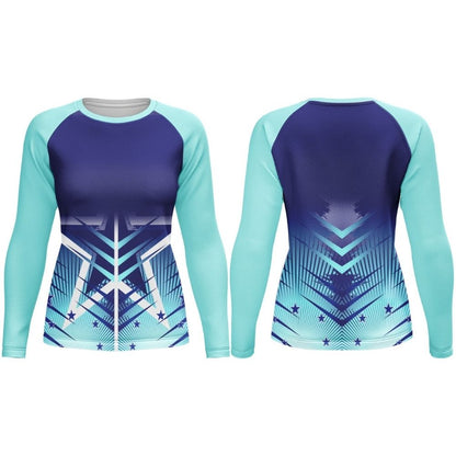 Kids Netball/Hockey Crew Neck Long Sleeve T-Shirt | Raglan Sleeve
