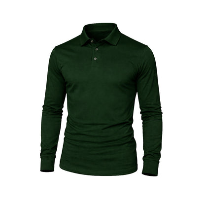 Sea Biscuit Combed Cotton Long Sleeve Golfer