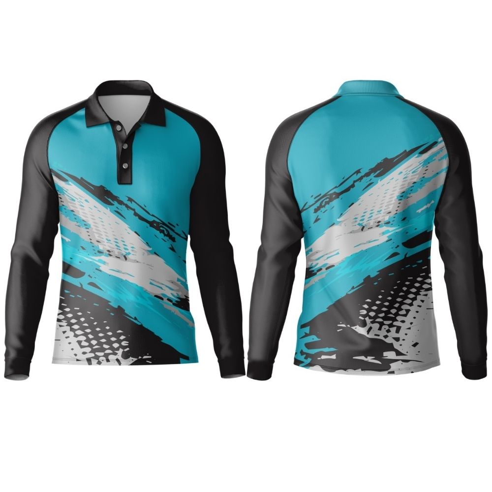 Kids Fishing Golfer Long Sleeve | Raglan Sleeve