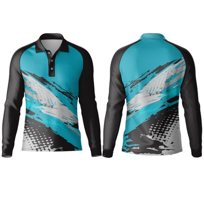 Kids Fishing Golfer Long Sleeve | Raglan Sleeve
