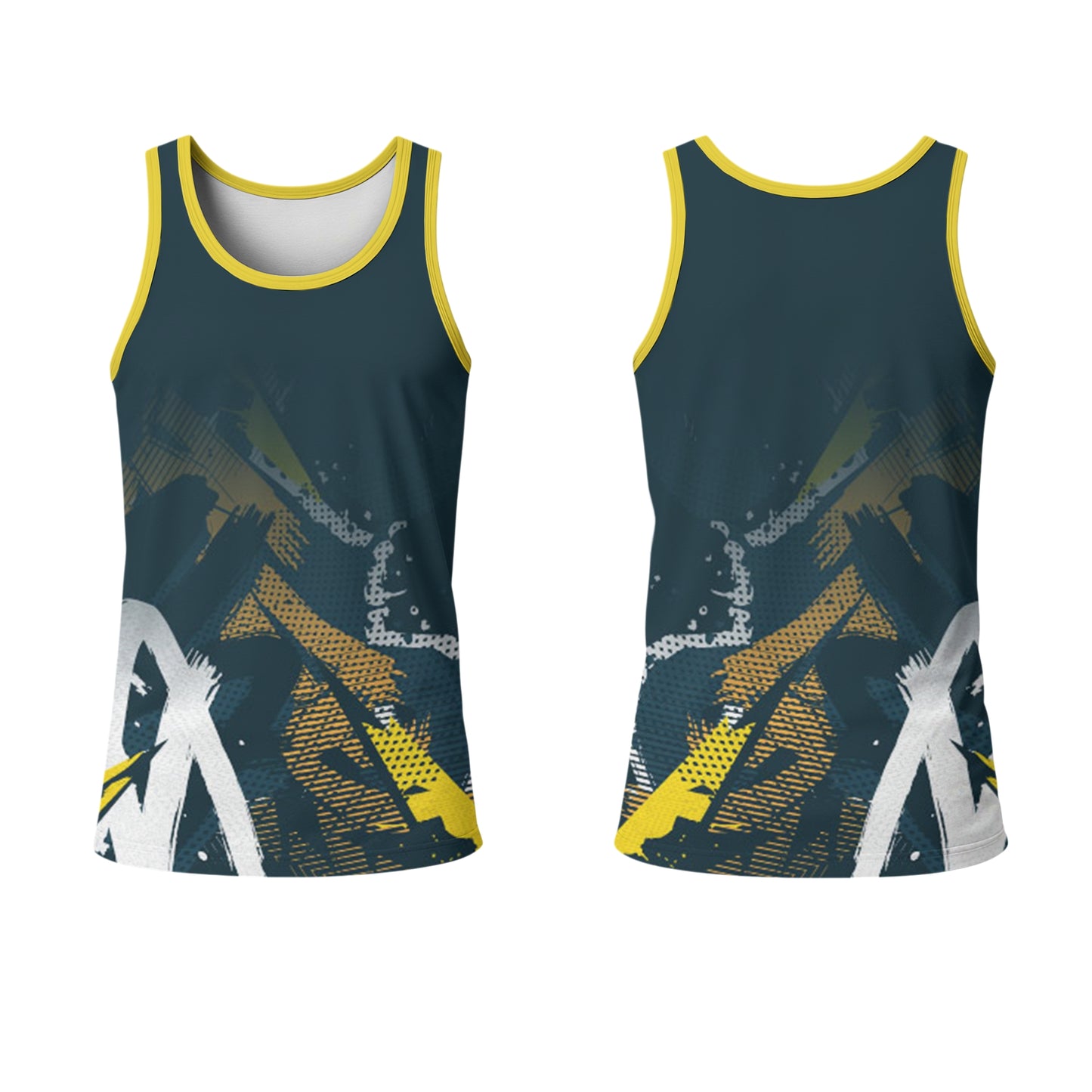 Mens Athletic Crew Neck Vest | Normal Back