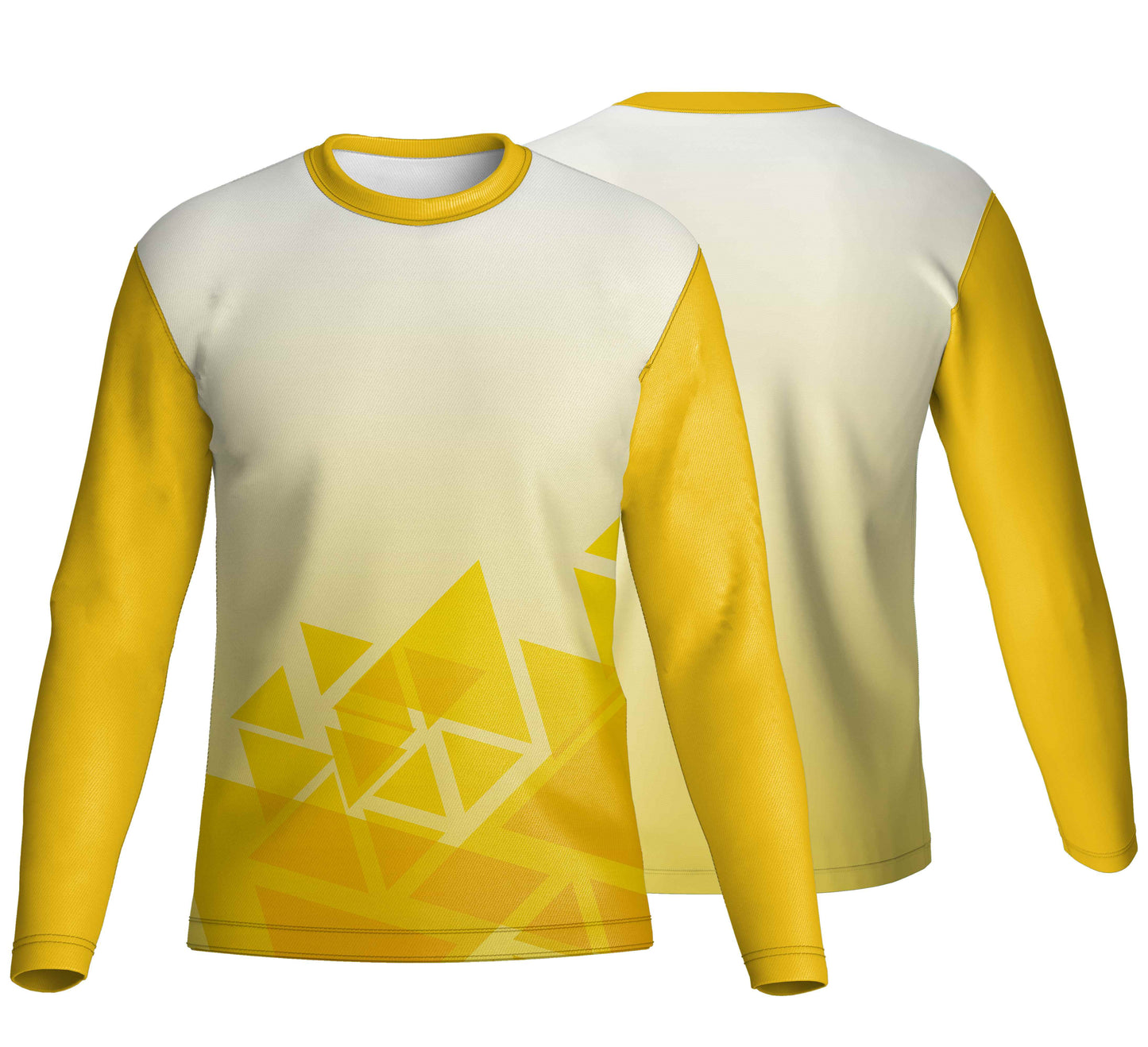 Unisex Dye Sublimated Long Sleeve Crew Neck T-Shirt | Drop Needle Square | Corporate Design