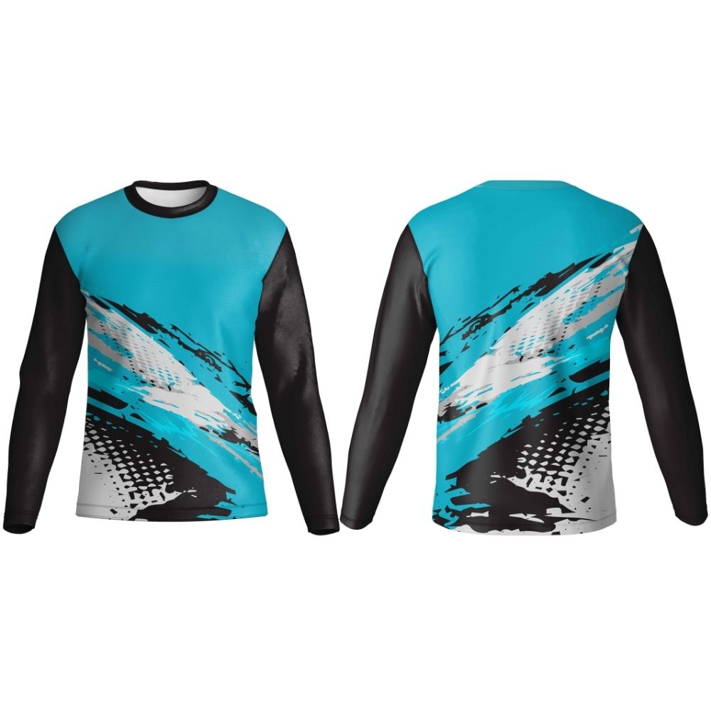 Kids Crew Neck Long Sleeve Fishing T-Shirt | Fitted Sleeve
