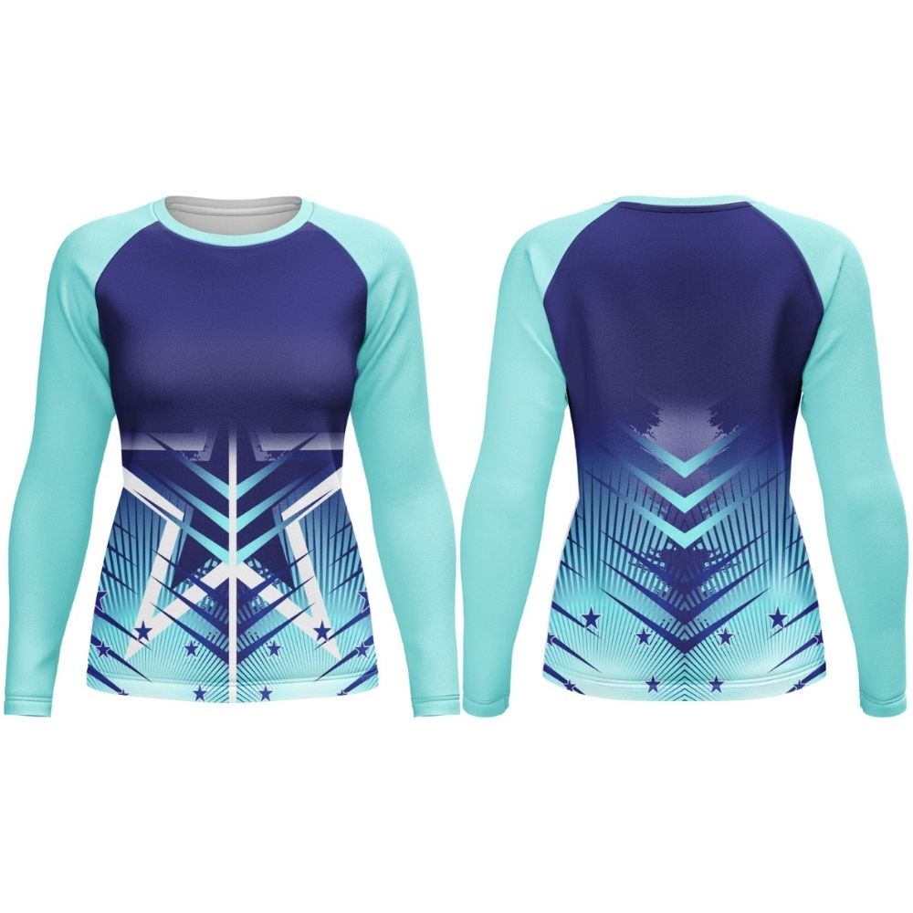 Ladies Netball/Hockey Crew Neck Long Sleeve T-Shirts  | Raglan Sleeve