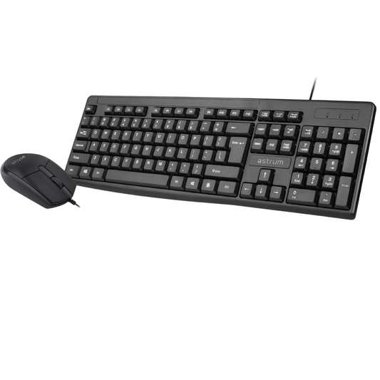 Wired USB Keyboard & 4-Button Optical Mouse Combo - KCW080