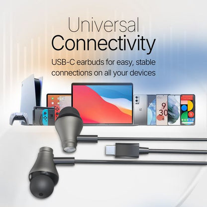 WIREZ10C Earphones USB-C 10MM 1.2M MIC